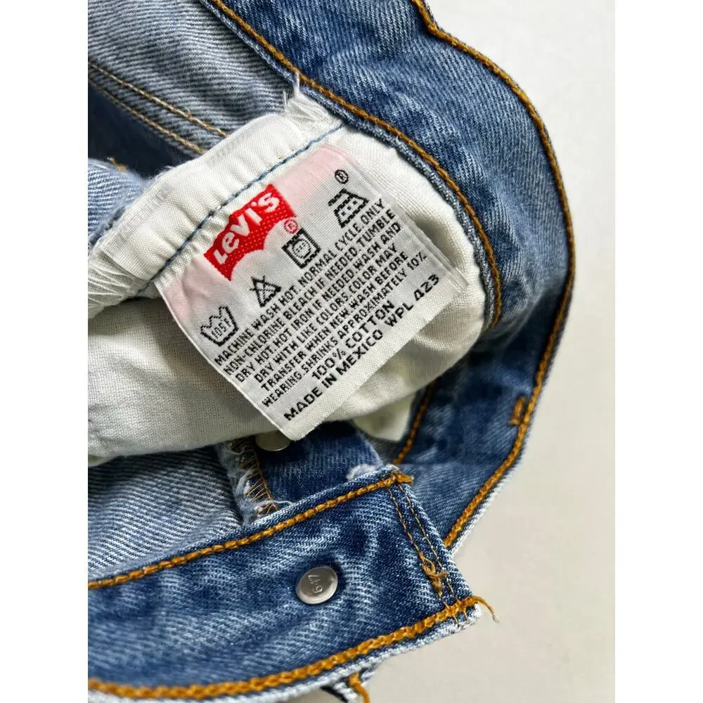 Vintage 90s Levi's 501xx Made in USA 38x33 Actual 36x32 Wash‎ Faded Distress